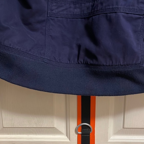 Women’s Navy Blue Gap Bomber Jacket Sherpa Lined Size Medium - Picture 8 of 9